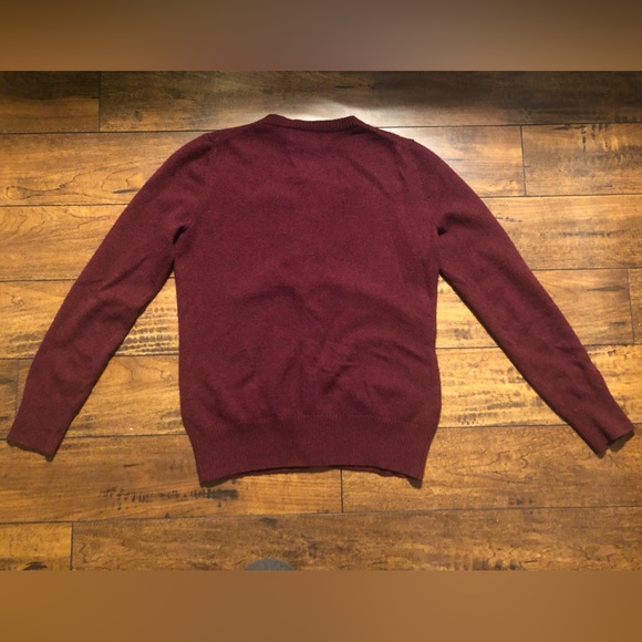 Magaschoni 100% Cashmere Burgundy Cardigan - Picture 3 of 3